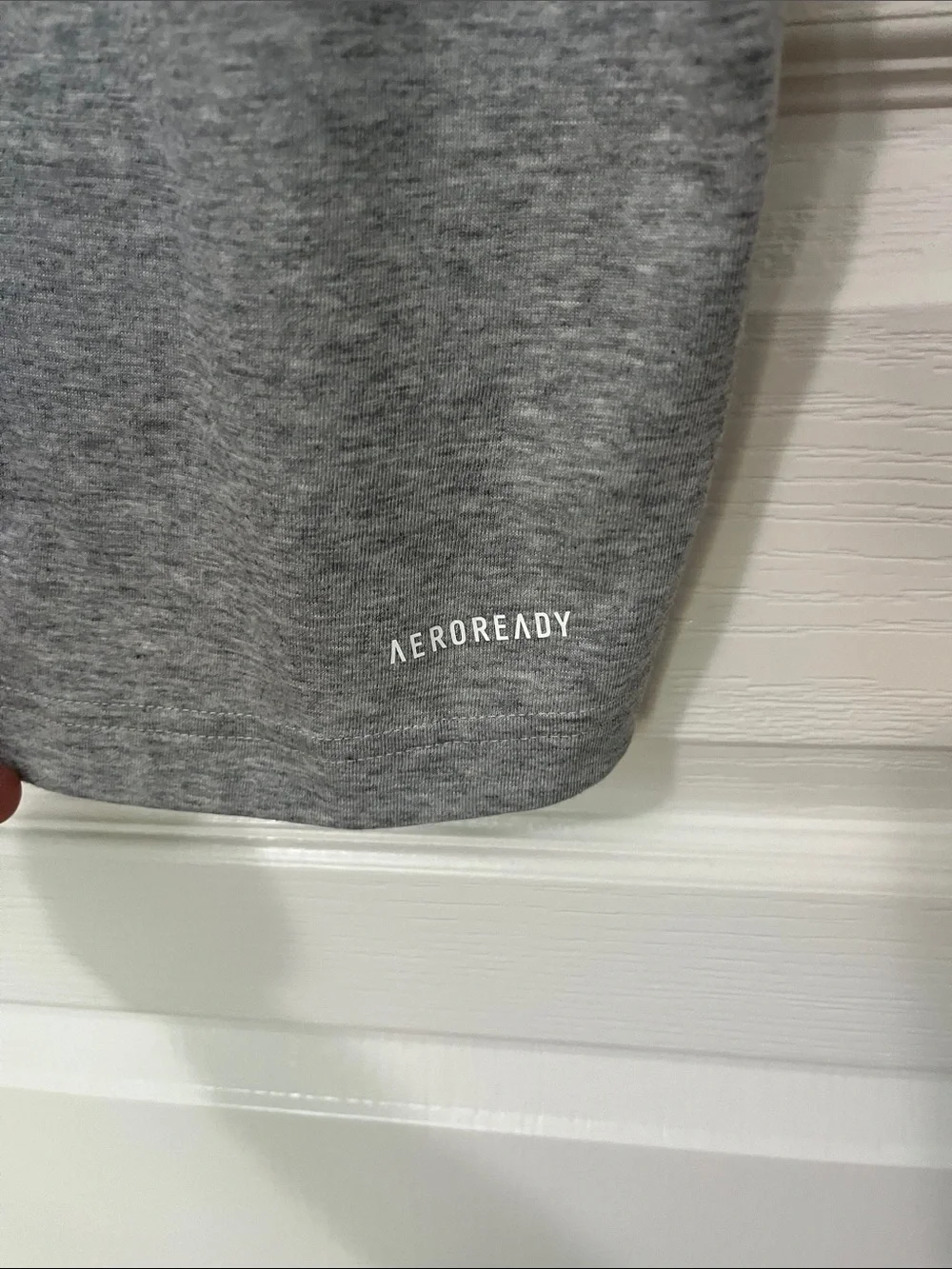 adidas Men's Heather Grey Short Sleeve Performance Tee